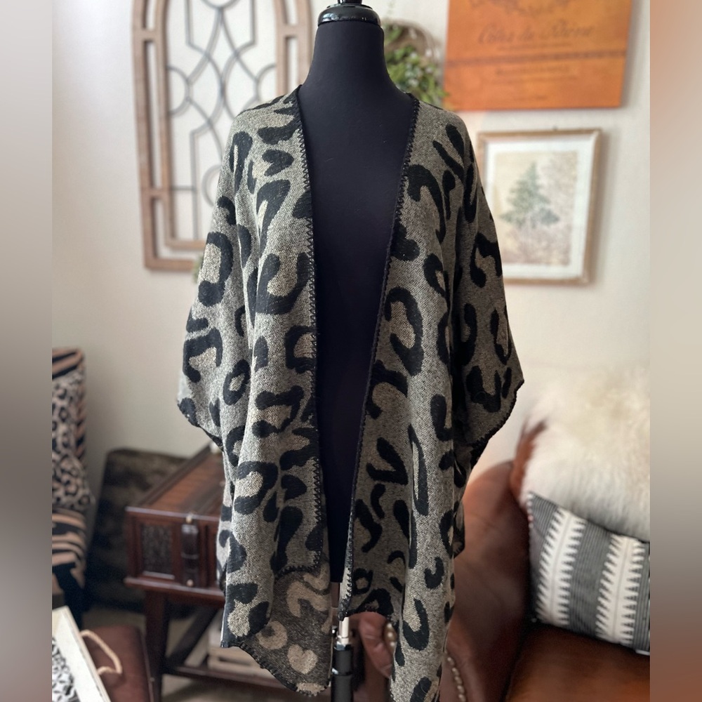 Leopard Poncho